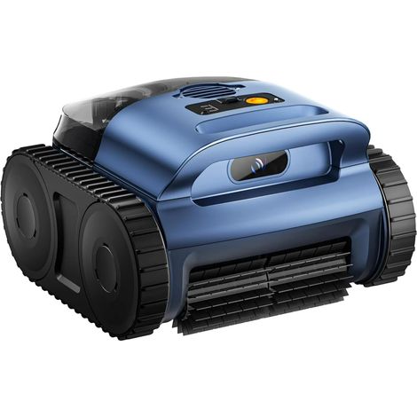 Robot nettoyeur de piscine sans fil,système de déplacement sur chenilles,navigation par sonar, moteur brushless 180W,nettoyage des parois ,autonomie de 150 min-Pour piscines enterrées et hors-sol jusq (1/5)