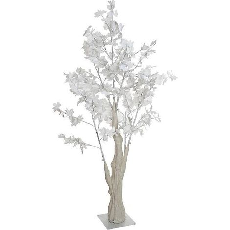Décoration de jardin arbre LED blanc féerique et élégant - Blanc lumineux
