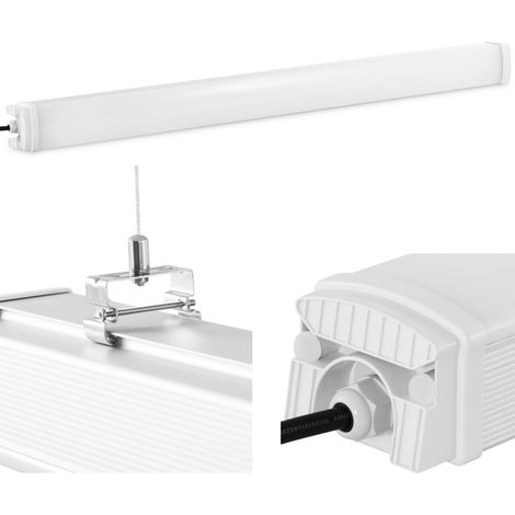 Wasserdichte, hermetische LED-Lampe für Hühnerstall und Lagerhalle, Schutzart IP65, 4400 lm, 120 cm, 40 W (1/5)