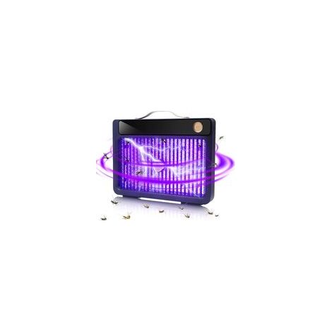Lampe Anti Moustique Mouche Electrique, UV Tue Mouche Eléctrique, 4000mAh Rechargeable USB Piège à Mouche Insectes, Tuer les Insectes Efficace Portée 80m² pour Maison, Cuisine, Restaurant, Entrepôt