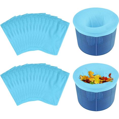 30 Pièce Chaussette Skimmer Piscine, Pool Skimmer Sock Reutilisable Nylon Élastiqu Filtre Skimmer Piscine Maille Ultra Fine Pool Skimmer Socks Protégez La Piscine Propre, Feuilles, Écume (1/5)