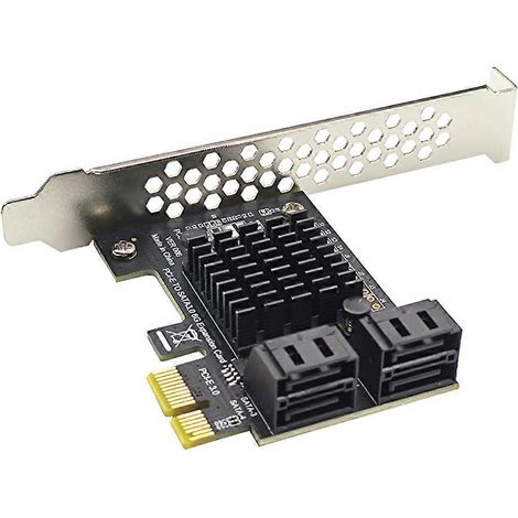 4-Port SATA III PCIE Controller Erweiterungskarte 4-Port PCIE 1X zu SATA3.0 Adapter (1/5)