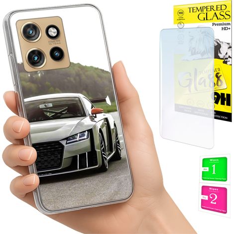 Funda para Motorola Edge 50 Neo con cubierta trasera y cristal 9H. (1/5)
