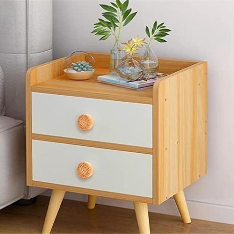 Rattan-Möbelknöpfe – Für Schubladen und Kommoden – Inkl. Schrauben – Runde Holzknöpfe für Kommoden, Möbel, Kleiderschränke und Schubladen – 40 x 30 mm (1/4)
