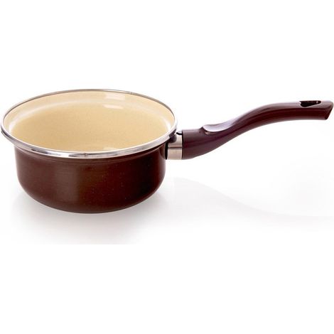 Pentola in smalto marrone, 14 cm, 620 ml (1/5)