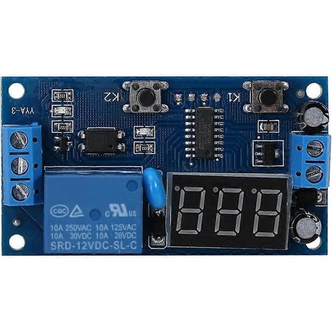 Minuterie de temporisation 12 V CC avec module relais réglable, boucle infinie et indicateur LED