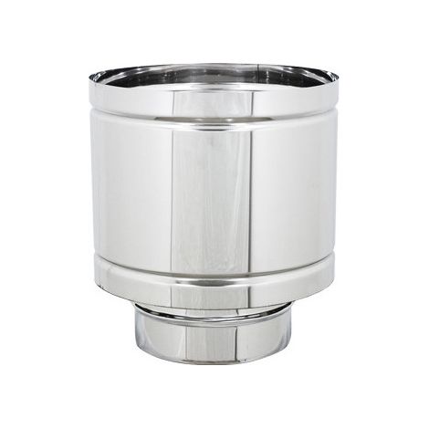 Fumadero de barril de acero inoxidable Ø8 cm – Antiviento y a prueba de lluvia – Acero AISI 304