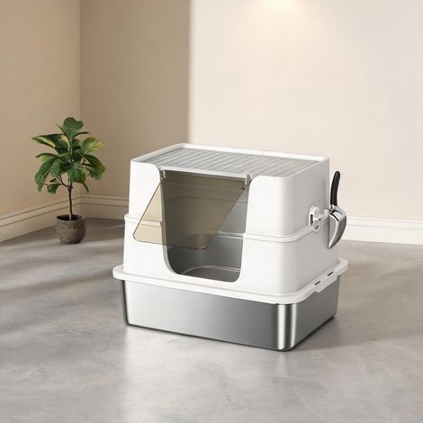 Bac à litière en edelstahl plastique 60,2 x 40,2 x 44,5 cm (1/5)
