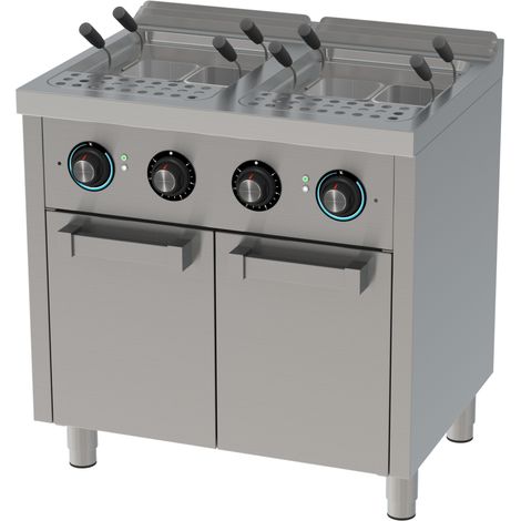 Cuiseur à Pâtes Electrique 2x25 Litres Série 600 sur Placard - Hr Fainca