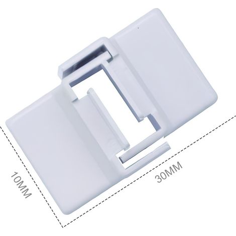 2 PZ Angolo Interno Connettore Angolare Per Canaline Passacavi 30X10mm Made In Italy (1/2)