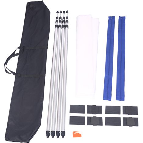 Set di parete antipolvere XPOtoo 4x10m Zip per porta in pellicola Sbarre telescopiche 1,5-3,9m (1/4)