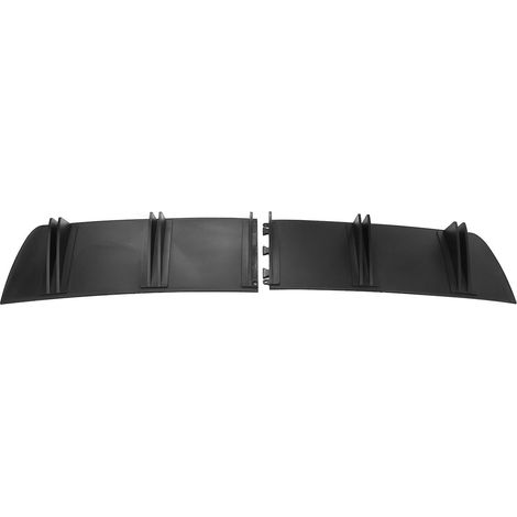 Heckstoßstangenlippe Diffusor 5-Finnen Universal Auto Heckstoßstange Chassis Schwarzer Spoiler Haifischflosse Auto Modifikation