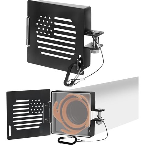 Juego de 2 tapas de aluminio para parachoques de autocaravanas Irovami Compatible con 4 pulgadas, anticaída, ventilación – Para manguera de escape (1/5)