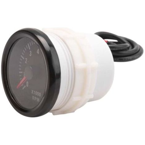 NALOOKAMIC Tachymètre Électrique 52 Mm 8000 Tr Min RPM Moteur Essence 3 4 5 6 8 Cylindres Voiture Bateau (1/3)