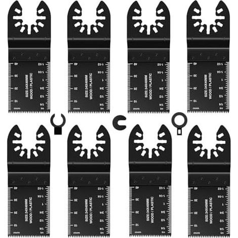 Lame De Scie Oscillante Multifonction Universelle Compatible Fein Multimaster Ryobi Milwaukee Bosch Dremel Rockwell Pour Bois Metal Plastique