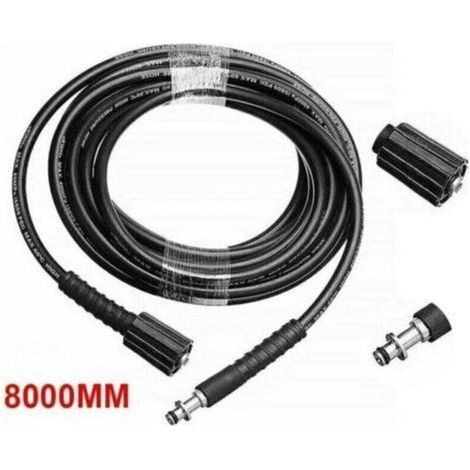 Tuyau de nettoyage haute pression 8M – Compatible Karcher K2 K3 K4 K5 K7 – Raccords M22 professionnel et rapide – Flexibilité accrue (1/5)