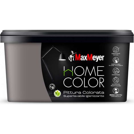 MaxMeyer Idropittura Igienizzante Superlavabile Colore Smoke 2,5L (1/4)