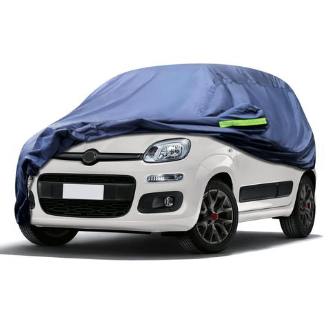 Autoabdeckplane 10 Schichten für Fiat Panda 2003-2023, staubdicht, wasserdicht, mit Tasche (1/5)