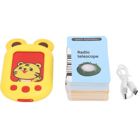 Card Early Education Machine for Boys Girls Cute Tiger Electronic Learning Toys with 224 Sight Words English Translation (1/5)