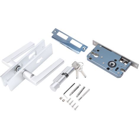 Elegantes Haustürschloss aus Aluminium, europäischer Stil, Innenmechanismus (1/5)