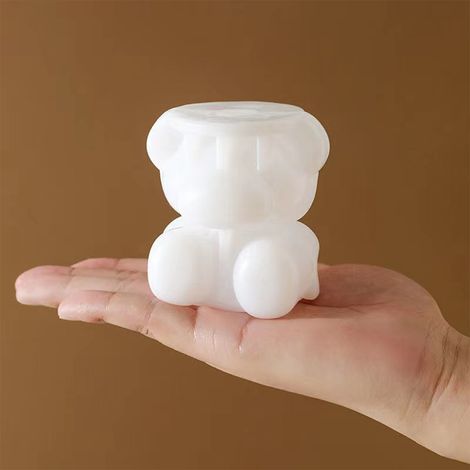 Bären-Eiswürfelform, Silikon-Eiswürfelform, Gittermuster, zum Dekorieren Ihrer Eiswürfel und zum Gestalten Ihres Kaffees. (1/5)