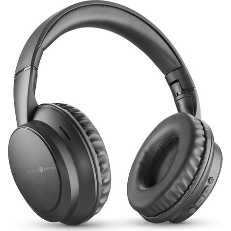 Music Sound Boost Cuffia wireless con 3 modalità EQ, design around-ear pieghevole, microfono integrato e fino a 8 ore di autonomia (1/3)