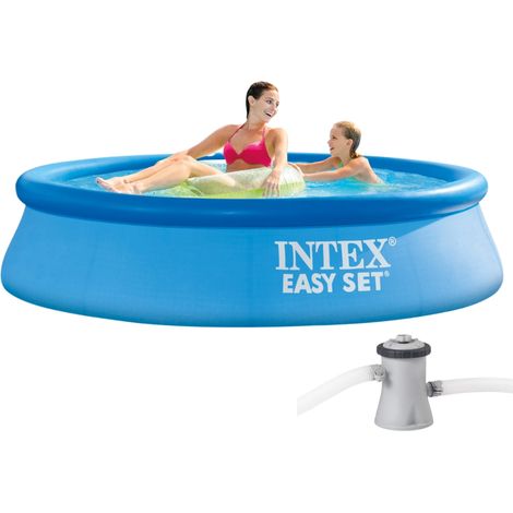 Garten-Erweiterungspool mit Pumpe und Differenzialschalter Easy Set 244x61 cm INTEX 28108 GN