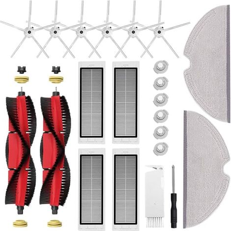 Ecleanfy - Accessoires Xiaomi Roborock S5 Max/S50/S51/S55/S5/S60/S65/S6/S6 Pure/S6 MAXV (22 pièces) (1/5)