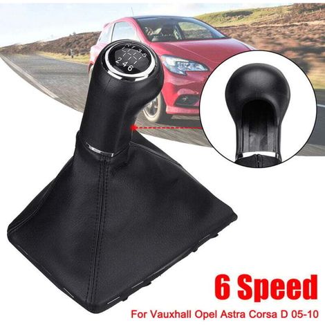 6 Vitesses Voiture Pommeau de Levier de Vitesse Soufflet de Démarrage pour Vauxhall Opel Astra Corsa D Zafira B 05-10 (1/4)