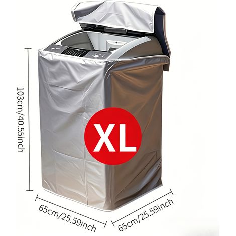 Housse pour lave-linge à chargement par le haut – Imperméable – Résistante au soleil – Usage domestique – 65 x 65 x 103 cm (1/5)