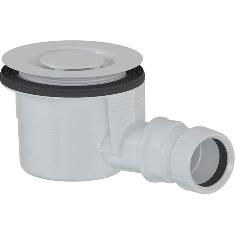 Bonde de receveur de douche, dia. 90 mm, DN40, couvercle blanc (1/4)