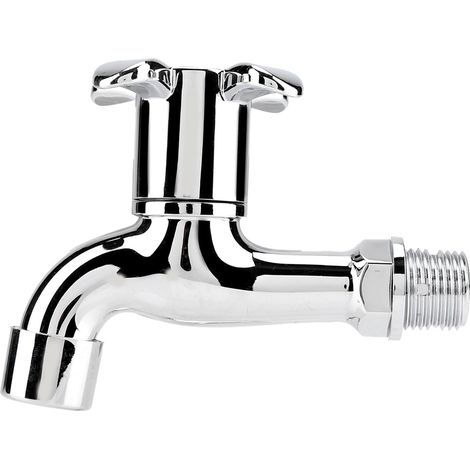 Robinet de Machine à laver en plastique, robinet d'eau de lavabo avec bec unique et poignée 4 (1/5)