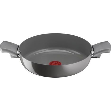 Lagostina 2100133060 Risorsa Casseruola Semifonda 26 cm Antiaderente Ceramica Goceram Induzione colore Grigio (1/2)