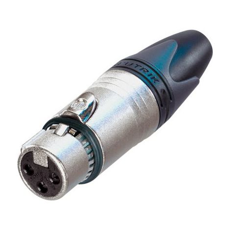 Neutrik NC3FXX-EMC Connettore XLR Presa dritta Numero Poli (num): 3 Argento 1 pz.
