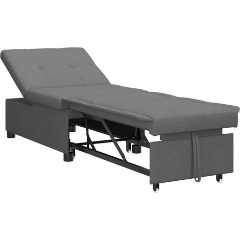 Maison Exclusive - Schlafsofa Ausziehbar Dunkelgrau 194 x 50 x 82
