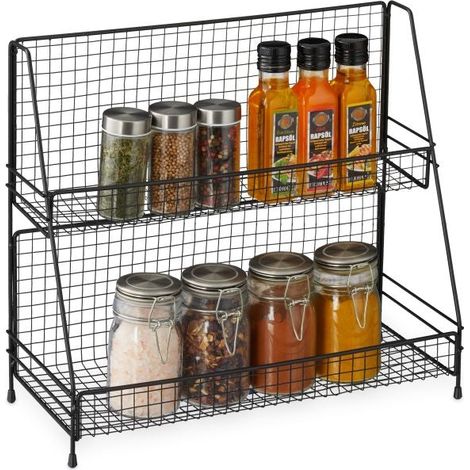 Black Metal Spice Rack (1/5)