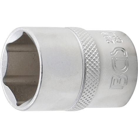 Llave de vaso hexagonal  entrada 12,5 mm (1/2")  21 mm (1/4)