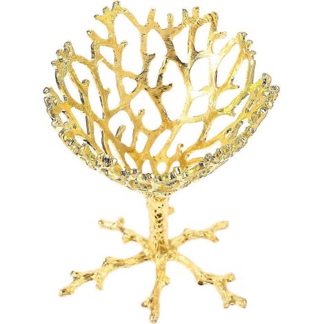 Support en métal pour boule de cristal, socle ajouré doré, idéal pour la décoration de bureau (1 pièce) (1/5)