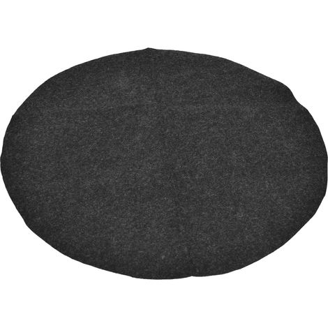 Barbecue Mat PE Oven Floor Mat Round Barbecue Mat BBQ OilProof and FlameRetardant 68cm X 68cm