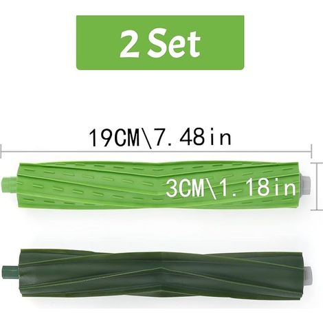 Ersatzteile für iRobot – 2er-Pack Bürstenwalzen – Zubehör für die Serien E (E5, E6), J (J7, J7+) und I (i3, i3+, i4, i4+, i7, i7+, i8, i8+) (1/5)