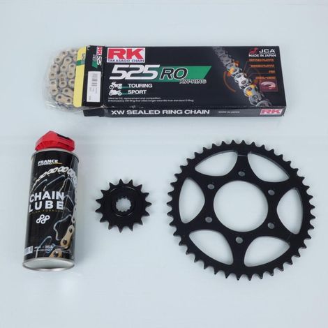 Kit chaîne FE pour moto Kawasaki 1000 Z 2010 à 2013 15x42 Pas 525