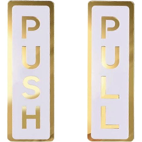 Plaques de porte coulissantes commerciales en acrylique, paquet de 10 (1/5)