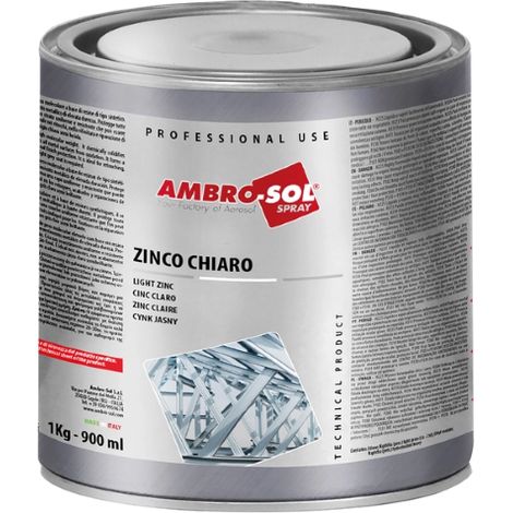 Ambro-Sol ZINCO CHIARO Zincante freddo Protettivo verniciabile 1 KG (1/5)