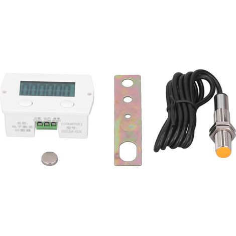 Compteur électronique magnétique 6 chiffres BERM, interrupteur de comptage par induction 0‑99999, modèle mini digital (1/5)