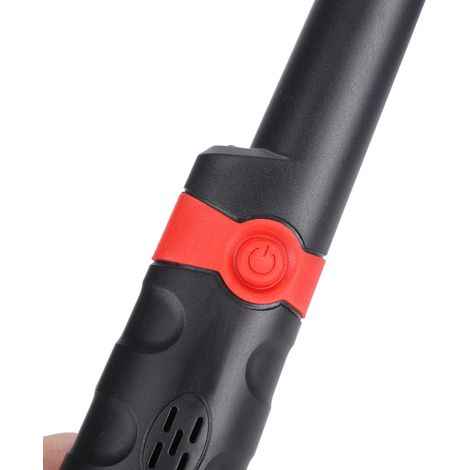 Tragbarer Unterwasser-Metalldetektor – Hochpräzise Ortung und LED – Schwarzes/rotes ABS-Gehäuse – 24 cm – Vibrations-/Tonalarm – 4 Modi – Gürtel- und Kettenzubehör – Komplettset (1/5)