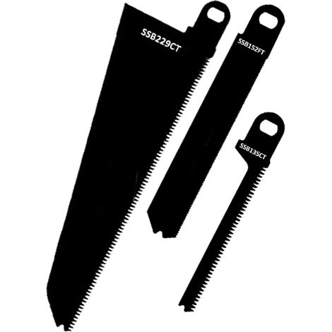 Reciprocating Saw Blades Set of 3 Carbon Steel Wood and Plastic Blades for Softwood, Hardwood and Plastic, Compatible with Piranha Scorpion Saws (1/5)
