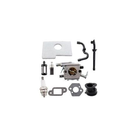Carburateur avec joint, filtre à air, tuyau d'essence pour Stihl 017 018 MS170 MS180 MS 170 MS 180 tronçonneuse à essence, remplacement pour carburateur Walbro 1130 120 0608