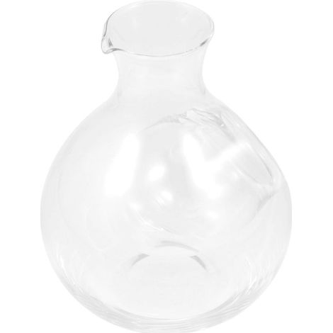 Carafe à vin transparente en verre pour la maison, avec séparateur de glace.-12.5X10X10CM-Transparent (1/4)