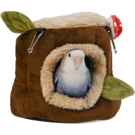 Maison pour Cochon d'Inde, Hamac pour Petits Animaux de Compagnie, Peluche Lapin Lit Couchages Hiver Cabane pour Lapin Nain, Chinchilla, Hérisson Cobayes Hamsters, 25 x 20 cm (1/5)