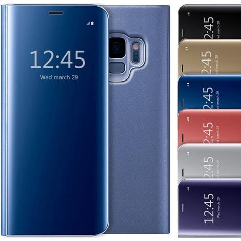 Coque à rabat Clear View pour Samsung Galaxy S9 - Bleu (1/4)